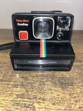 Polaroid Time-Zero One Step Land Camera Rainbow Stripe 1981 - Tested  Works