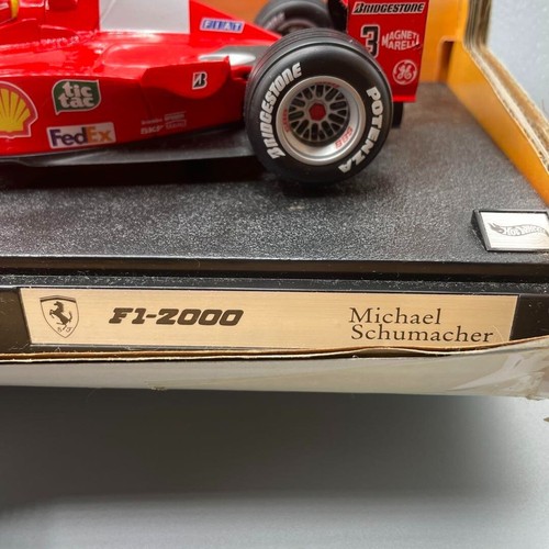 Hot Wheels Racing 1/18 Ferrari F1-2000 Michael Schumacher W/ Box From Japan - Picture 7 of 14