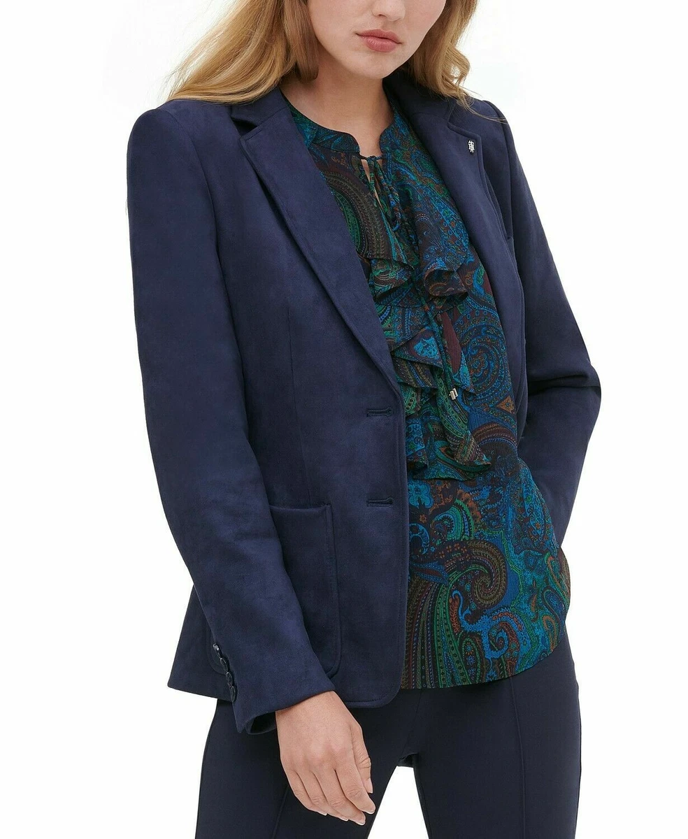 Tommy hilfiger cheap blue velvet jacket