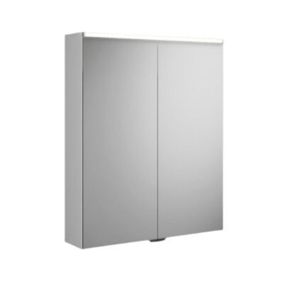 Burgbad Eqio Spiegelschrank mit LED-Beleuchtung 2-Türen weiß glanz 60 cm
