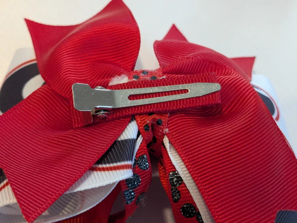 Arco apilador boutique de 4 pulgadas UGA hecho a mano University of Georgia Bulldogs Foto 4 de 4