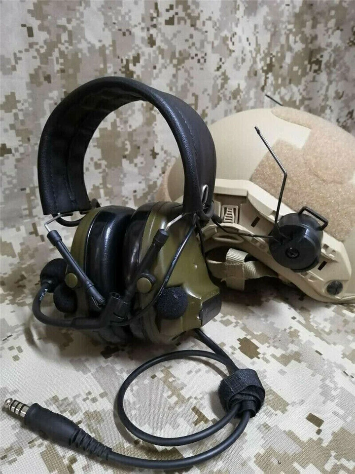 TCA Tactical Hunting Comtac III Headset Military Noise Reduce Headphone Green - Image 3 of 4