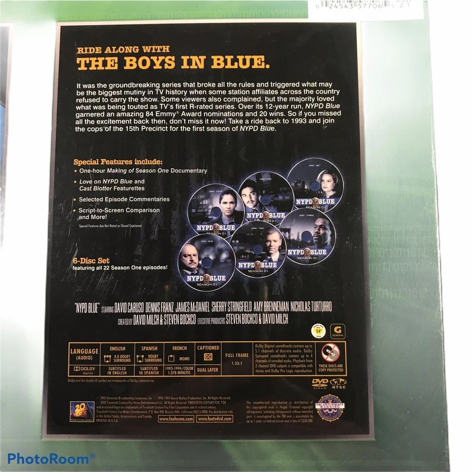 NYPD Blue TV Show Double Pack, Seasons 1 & 2 DVD Region 1 New - Image 4 of 4