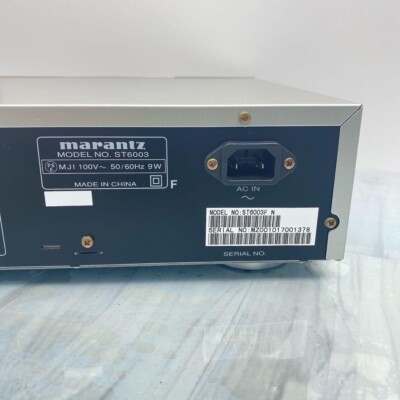 Marantz ST6003 AM/FM Tuner Silver Operation confirmed Used