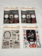 Recollections Halloween Sticker Books Scrapbooking  4 Books New
