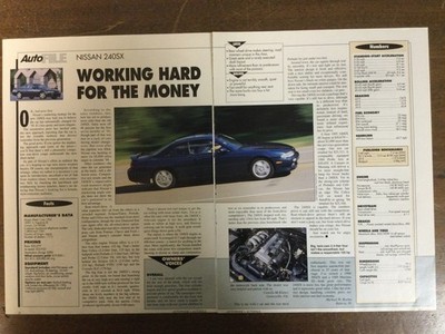 Misc 7004 Article 1995 Nissan 240 SX 4 page Working Hard for the Money