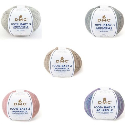DMC 100% Baby Aquarelle Wool   reine Merinowolle