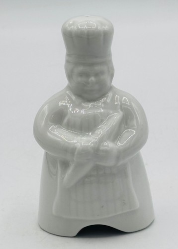 Vintage Ceramic Pie Bird Vent Funnel White Chef 4"