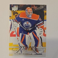 Upper Deck Series 1 Young Guns Olivier Rodrigue #203 Oilers Rookie 2025-26
