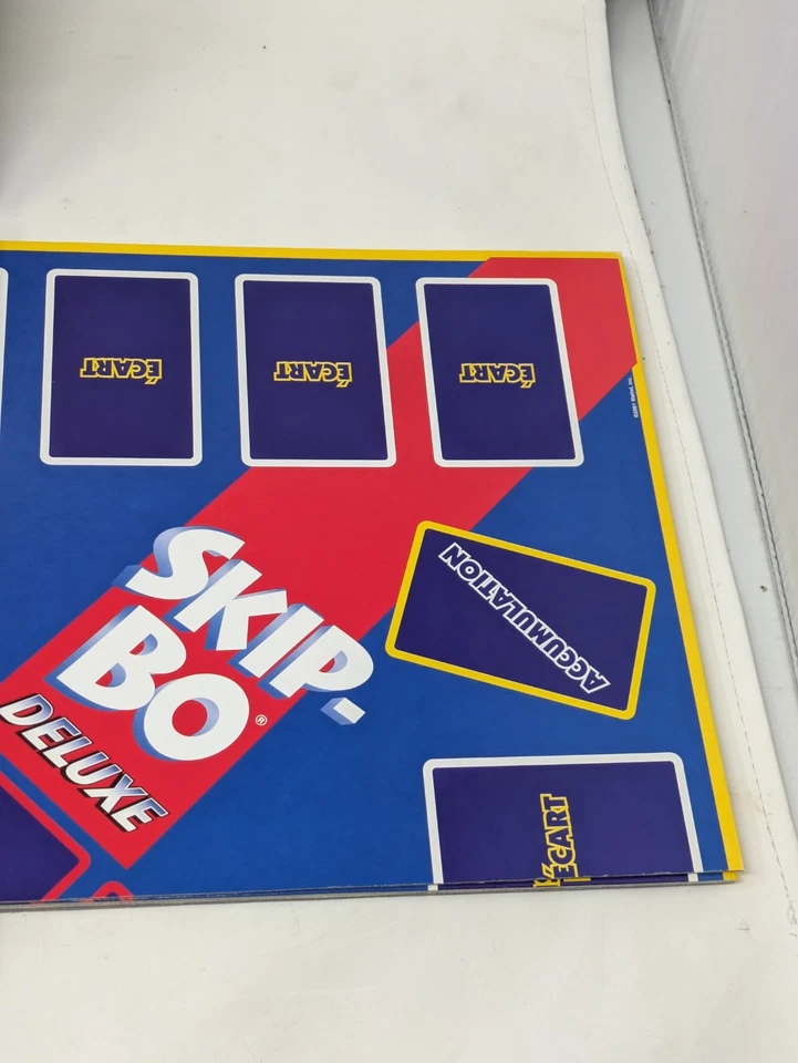 Skip-Bo Deluxe: The Ultimate Sequencing Board Game - Mattel 2001 COMPLETE - Image 3 of 4