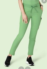 MANDALA Slim Cut, Cargo Scrub Pants Medium-Petite - Aloe Green