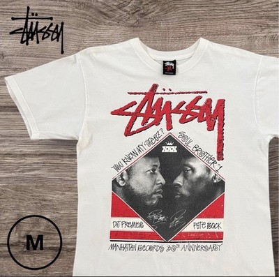 Stussy x Manhattan Records 30th DJ Premier Pete Rock Tee White M
