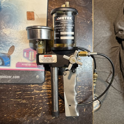 #ad AMETEK PORTABLE HANDHELD HYDRAULIC PRESSURE TESTER 0....3000PSI $105.00