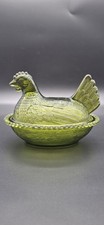 Vtg 7 Indiana Glass Hen on Nest Candy Dish Ol...