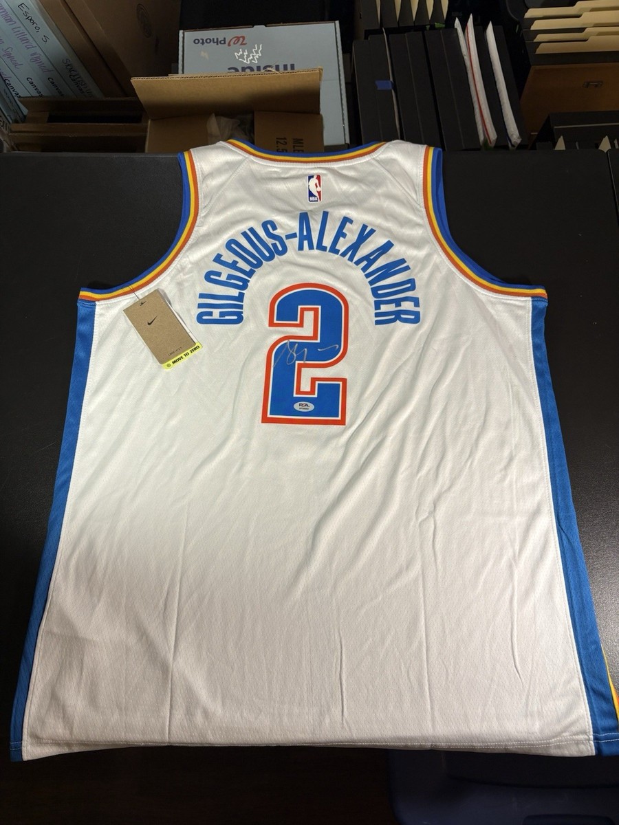 【PSA鑑定済】SHAI GILGEOUS-ALEXANDER 直筆サインユニ Shai Gilgeous-Alexander Autographed OKC Thunder Signed Jersey NBA