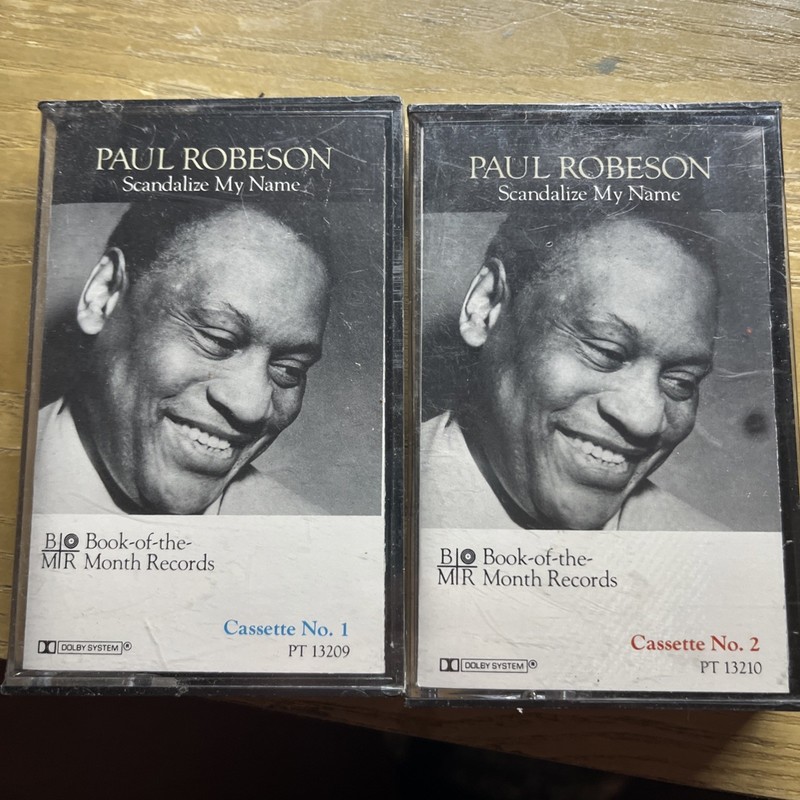 Paul Robeson Scandalize My Name 2 Cassette Set Book Of The Month Club