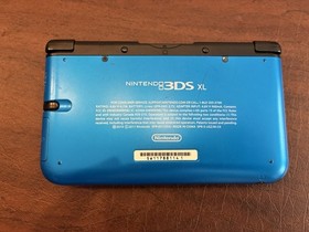 Nintendo 3DS XL Blue/Black Handheld Console Mario Kart 7 Bundle 3D 4GB w/Box