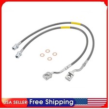 2pcs Front Steel Extended Brake Lines 89370 Fit Silverado Sierra 1500 2007-2019