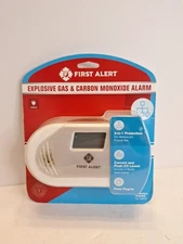 NEW First Alert Explosive Gas & Carbon Monoxide Detector Alarm 1039760/Sealed