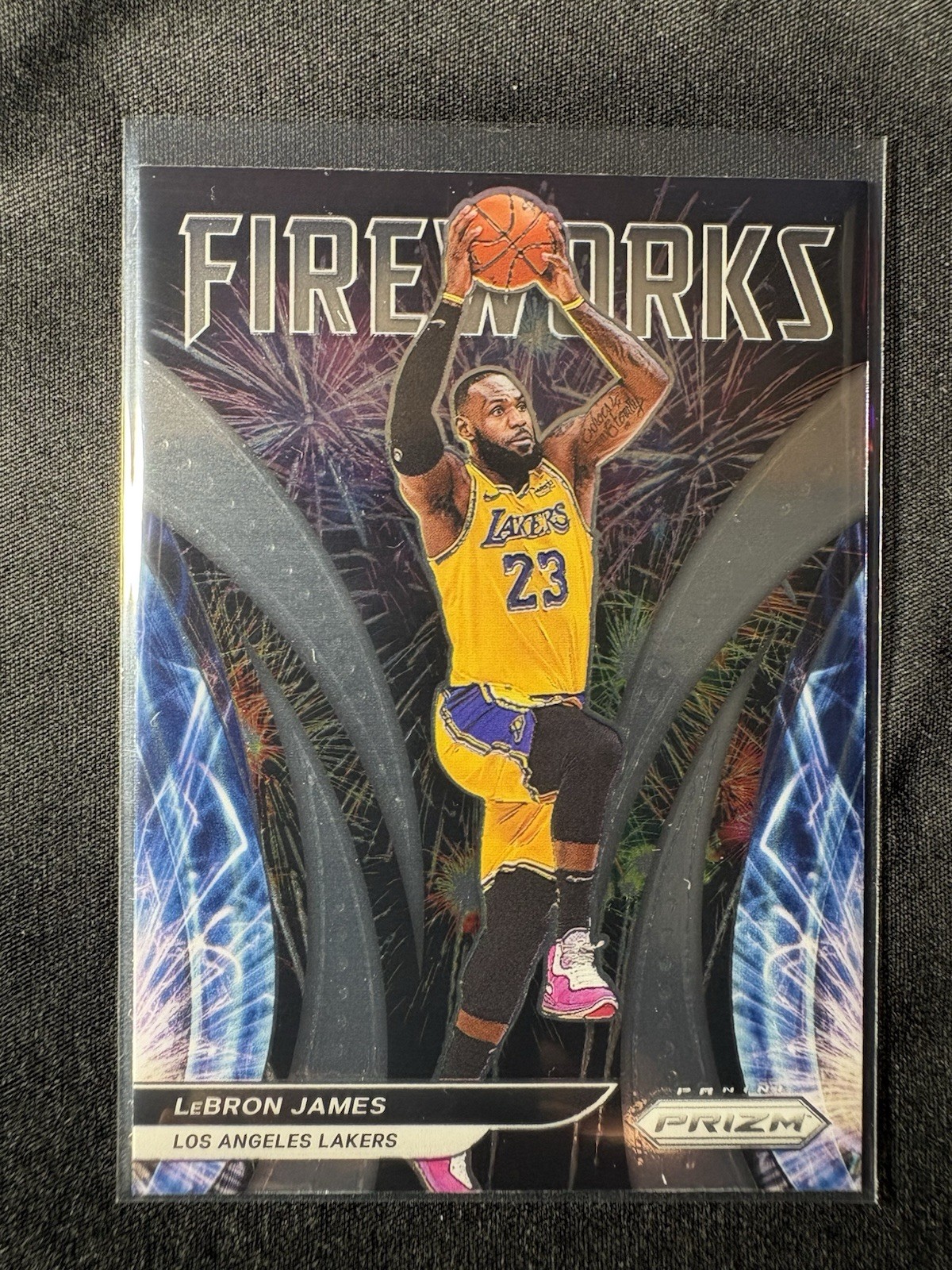 2021-22 Panini Prizm - Fireworks LeBron James #1