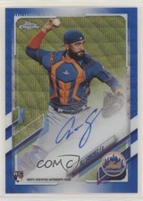 2021 Topps Chrome Rookie Blue Wave Refractor /150 Ali Sanchez #RA-ALS Auto 1p5