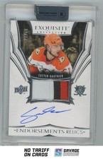 2024-25 UD The Cup Exquisite Collection Endorsements Auto Patch Cutter Gauthier