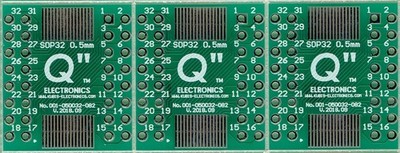 TSOP32, sTSOP32, VSOP32 mit 0.50mm(0.02'') auf 2 x IDC2x8 - 3 Stück [DE]