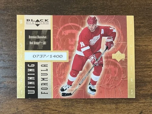 1998-99 Upper Deck Black Diamond Winning Formula Gold /1400 Brendan Shanahan HOF