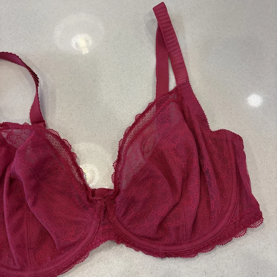 Sujetador Chantelle C36410 Talla 34DDD Con Aros Encaje Rosa Foto 3 de 4