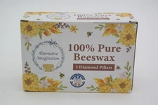 ALTERNATIVE IMAGINATION 100% PURE BEESWAX CANDLE LARGE PILLAR