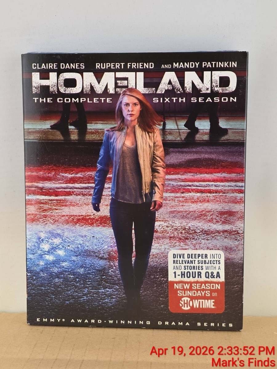 Homeland - The Complete Sixth Season 6 (Blu-ray,3-Disc) BRAND NEW