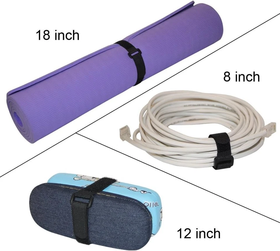 Paquete a granel marca VELCRO 20 correas de cable de fijación reutilizables con hebilla Foto 3 de 4