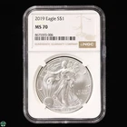 2019 American Silver Eagle NGC MS 70 Very White