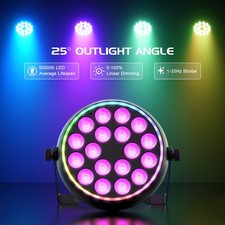 120W DMX RGBW 18 LED Wash Par Fixture Stage Lights Disco Party Disco Show