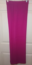 ST. JOHN Fuchsia Pink Wide Leg Pants Slacks Pull On Resort 2025 Women's Sz M