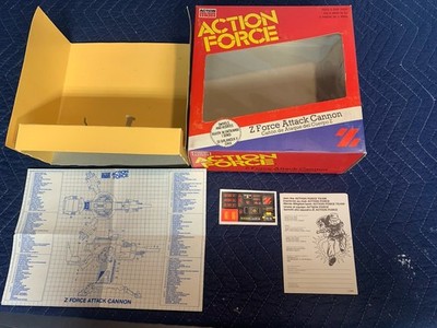 Action Force GI Joe  Z Force Attack Cannon  FLAK Box Inserts Blueprints & Decals
