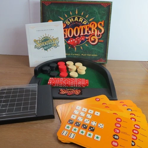 Sharp Shooters Dice Game 1994 Milton Bradley USA Vintage COMPLETE - EUC