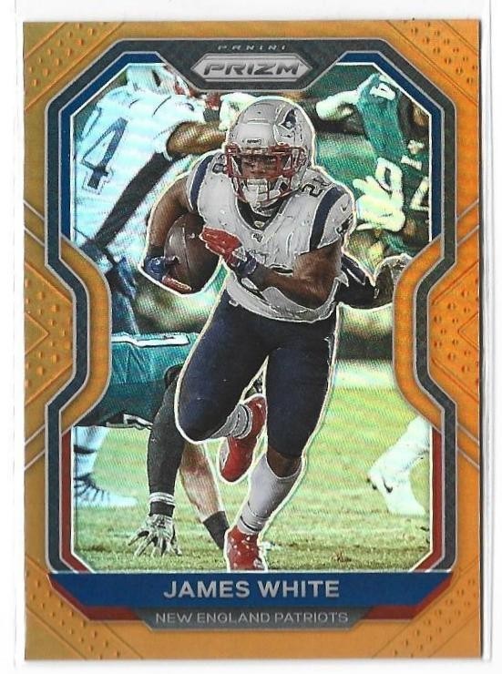 James White 2020 Panini Prizm Orange Prizm #/249