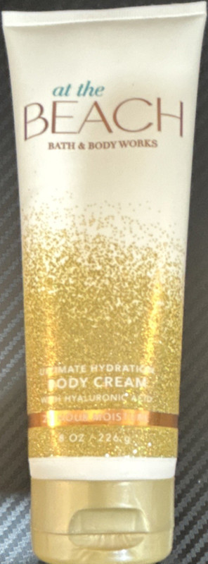 Bath & Body Works At the Beach Body Cream Hyaluronic Acid Shea Butter 8 oz