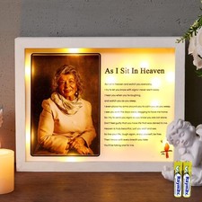 Sympathy Gift LED Memorial Shadow Box Memorial Picture Frame for Loss of Love...