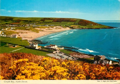 c19494 Croyde Bay Devon England John Hinde Postkarte