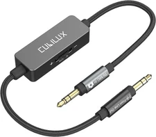 Cubilux 3.5mm Line Level to Microphone Attenuator Cable, 1/8-Inch Black 