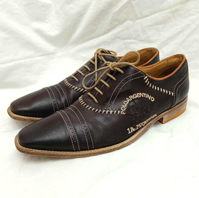 LA MARTINA leather Mens Shoes Logo Made In Italy Polo  display picture 2