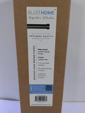 Blasthome® Luxury 17" Custom Side Mount Curtain Rods – 1 1/4" Large Diameter