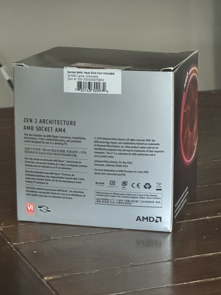 AMD Ryzen 7 3700X 3.6GHz Octa-Core Am4 CPU Processor (100