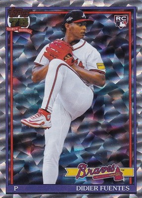 DIDIER FUENTES TOPPS ROOKIE 1991 ANNIVERSARY CRACKLE FOIL RC BRAVES #76 2026 S1