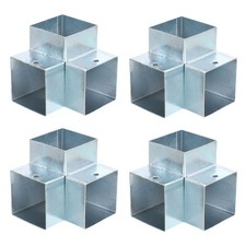 3-Way Gazebo Brackets Kit, Angle Bracket for 2" x 2" Lumber (4 Pack)