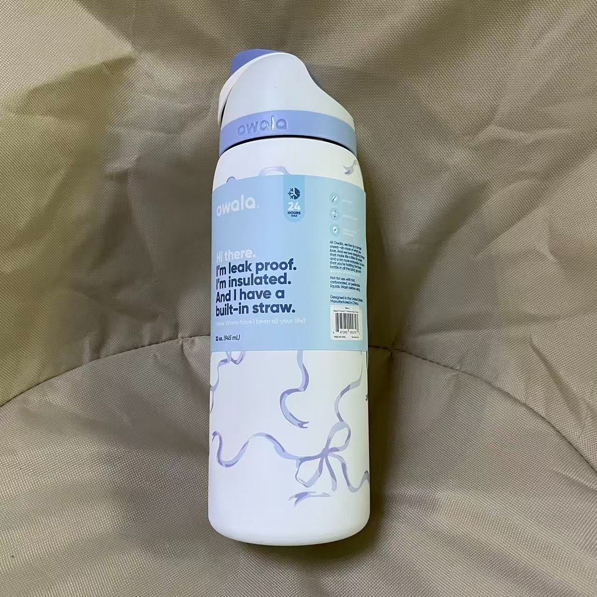 Owala 32 oz Insulated Stainless Steel Water Bottle With Straw