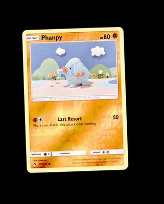 NM ASAKO ITO cute yarn art SM - Lost Thunder Reverse Holo Phanpy 111/214