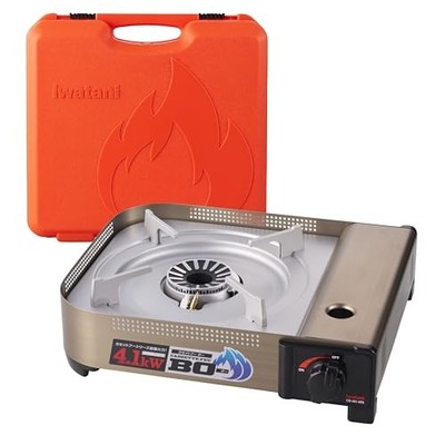 Iwatani Cassette Tragbarer Gaskocher CB-AH-41N Silber aus Japan